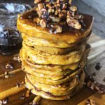 Sweet Potato Pancakes Recipe with Candied Walnuts