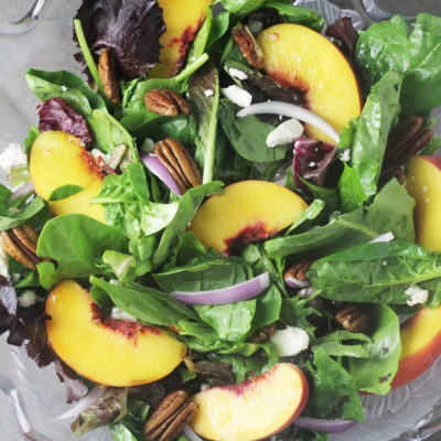 Peach, Feta and Pecan Salad Recipe